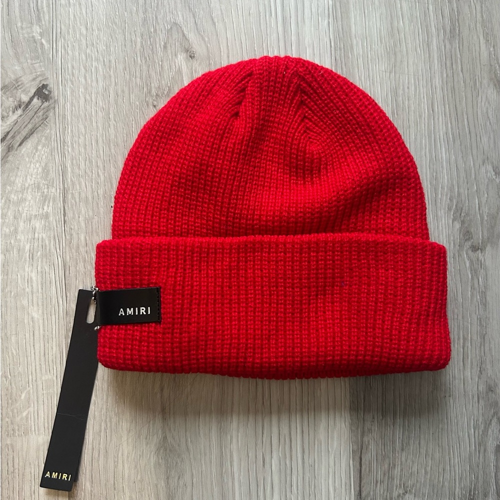 🚨SOLD‼️Red Amiri Beanie - Picture 2 of 2
